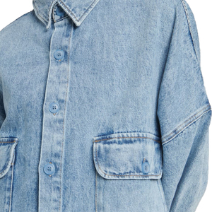 Camicie di <span class=keywords><strong>jeans</strong></span> da <span class=keywords><strong>donna</strong></span> di moda di vendita calda camicie di <span class=keywords><strong>jeans</strong></span> <span class=keywords><strong>oversize</strong></span> magliette di <span class=keywords><strong>jeans</strong></span> a maniche lunghe - Product Image 4