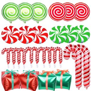 Set <span class=keywords><strong>de</strong></span> Globos Grandes Rojos y Verdes para Decoración <span class=keywords><strong>de</strong></span> Fiesta Temática <span class=keywords><strong>de</strong></span> Cumpleaños Infantil, con Globos <span class=keywords><strong>de</strong></span> Caramelo Navideños, Arco <span class=keywords><strong>de</strong></span> Globos <span class=keywords><strong>de</strong></span> Aluminio, Vórtice <span class=keywords><strong>de</strong></span> Bastones y Piruletas <span class=keywords><strong>de</strong></span> Regalo - Product Image 3