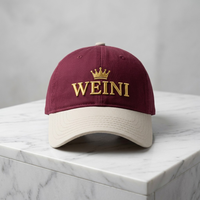 Casquette de baseball vintage sportive unisexe en tissu Oxford, douce, unie, à 6 panneaux, avec logo brodé personnalisé, bicolore, style Dad Hat