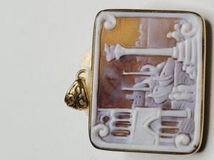 <span class=keywords><strong>New</strong></span> Venice cảnh quan 2 thiết kế Tay Chạm Khắc sardonix Cameo đá quý tự nhiên - Product Image 2