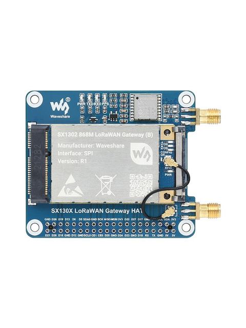 Waveshare Raspberry Pi 4th Generation LoRaWAN Gateway Module SX1303/SX1302 868M/915M optional