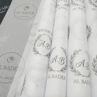 Papier de soie recyclé personnalisé avec logo, en vrac, non couché, décoratif, pour emballage de fruits, vin, vêtements, fournitures pour boîtes cadeaux
