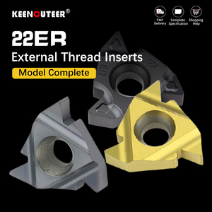 Inserto de Carburo Cementado con Rosca Externa 22ER para Mecanizado de Piezas de Acero en Barra de Herramientas SER para Torno CNC - Product Image 2