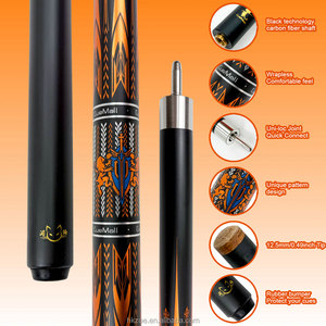 CueMall 58" Fiberglass <b>Pool</b> Cue, Professional Billiard <b>Stick</b>, 12.5mm 4-Layer Tip, Low Deflection Shaft for Accurate Shooting - Product Image 4