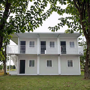 Custom esterno soggiorno camera Flat Pack prefabbricata lana di roccia colore acciaio casa con bordo mobile per la vita urbana - Product Image 1