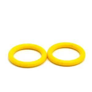 Gomma gialla O-ring prodotto in gomma siliconica per uso alimentare VMQ gomma flessibile di alta qualità personalizzata in fabbrica