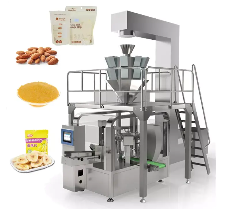 Máquinas de embalagem de linha de produção granular, equipamento automático para frutas secas mince