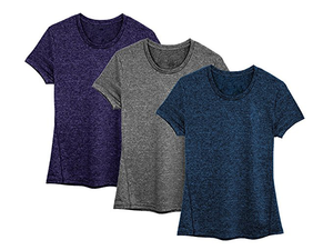HS personalizado de alta calidad 95% <span class=keywords><strong>Merino</strong></span> <span class=keywords><strong>lana</strong></span> <span class=keywords><strong>camiseta</strong></span> 5% Spandex liso Deporte <span class=keywords><strong>Camiseta</strong></span> <span class=keywords><strong>mujer</strong></span> atlética señoras cliente impreso <span class=keywords><strong>camiseta</strong></span> - Product Image 4
