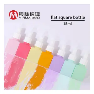 Özel renk cam damlalıklı şişe vücut masaj yağı ambalaj yüz vücut ve saç kozmetik şişe
