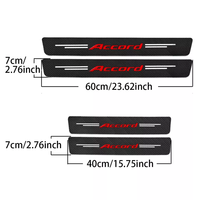 Autocollant en fibre de carbone pour plaque de protection de seuil de porte de voiture pour Honda Accord 10 9 8 7 2003 2004 2005 2006 2007 2008 2009 2010 2011