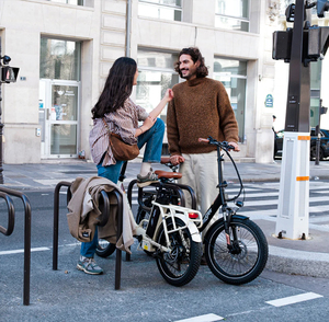 Vélo électrique hybride pliable EU ONESPORT OT16-2, 250W, Fatbike, 48V, pneus larges, pour la ville et la route, moteur puissant 250W, OT16-2 - Product Image 1