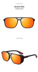 แว่นกันแดดโพลาไรซ์แบบเต็มกรอบสำหรับผู้ใหญ่ ดีไซน์แบบสองคานข้างโปร่ง กันฝุ่น สำหรับใช้งานกลางแจ้ง ขี่จักรยาน ขับรถ เหมาะสำหรับทุกเพศ - Product Image 6