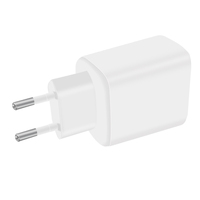 Pengisi Daya Cepat 65W PD GaN USB C USB a Adaptor Daya Port Ganda untuk iPhone 15 Pro Max Ponsel Samsung Laptop