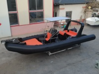 Bateau semi-rigide gonflable Huixin CE Europe High Speed 25ft RIB760 Sport Boat en PVC/Hypalon/Orca Fiberglass pour 16 personnes