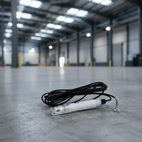 Sonde d'électrode PTFE, capteur de pH numérique en ligne, détecteur d'acidité et d'alcalinité RS485, analyseur de qualité de l'eau des eaux usées industrielles
