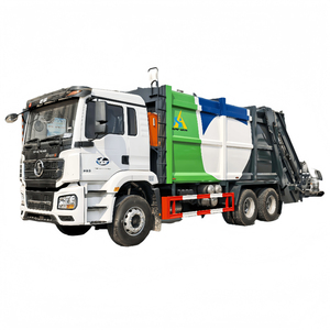 Camion compacteur à ordures Shacman de 12 mètres cubes, camion à ordures à chargement arrière - Product Image 1