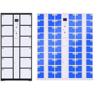 ตู้เก็บของอัจฉริยะเฟนทามา 2x6 ช่อง ตู้เก็บของสำนักงานพร้อมระบบจดจำใบหน้าพร้อมล็อค FMD-5555 - Product Image 2