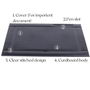 Luxury Modern PU Leather <b>Large</b> Desk Pad Office Use Desktop Organizer Desk Set with Luxury Mouse <b>Mat</b> and Gaming Pad Cover - Product Image 6