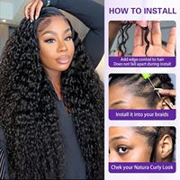 Extensions de cheveux humains vierges pré-bouclées, boucles birmanes, tresses au crochet, douces comme des plumes, extensions de cheveux au crochet invisibles