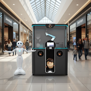 Robot Barista <span class=keywords><strong>de</strong></span> 6 Ejes con Certificación CE, Robot <span class=keywords><strong>de</strong></span> Café con Carga <span class=keywords><strong>de</strong></span> Imágenes con un Clic, Máquina Expendedora <span class=keywords><strong>de</strong></span> Café Inteligente - Product Image 3