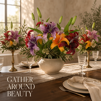 Lange Dreiköpfige Lilie aus Naturkunststoff mit Echtem Gefühl für Laden-Fotografie, Blumenarrangements & Heimdekoration, Visuelles Merchandising