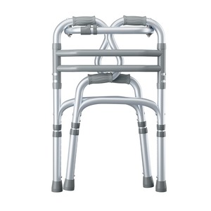 Factory Supply Stainless Steel <b>Disabled</b> <b>Walker</b> Height Adjustable Foldable <b>Walker</b> Rehabilitation Walking Aid for the Elderly - Product Image 1