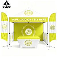 Tente de jardin pop-up 3x3m (10x10ft) imperméable anti-UV pour événements extérieurs, mariages, expositions et salons professionnels