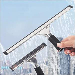 Accessoires de nettoyage, raclette de nettoyage pour fenêtres et vitres en acier inoxydable de qualité supérieure, pour un nettoyage des fenêtres sans traces - Product Image 6