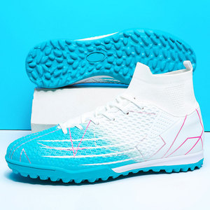 Nuevas <span class=keywords><strong>Botas</strong></span> <span class=keywords><strong>de</strong></span> Fútbol <span class=keywords><strong>de</strong></span> Talla Grande con Parte Superior <span class=keywords><strong>de</strong></span> Malla Transpirable, Zapatos Profesionales para Partidos con Suela <span class=keywords><strong>de</strong></span> TPU, para Hombre, Otoño, Juegos 5 contra 5 - Product Image 4