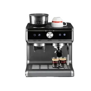 Espresso maschine mit Mahl bohnen Halbautomat ische Mühle Dampf kaffee maschine Smart Kaffee maschine