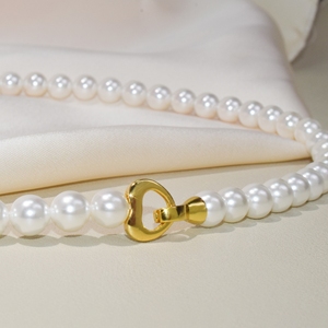 Collier pour femme <span class=keywords><strong>en</strong></span> argent S925 avec fermoir élégant et polyvalent, plaqué <span class=keywords><strong>or</strong></span> <span class=keywords><strong>blanc</strong></span>, nacre, plaqué <span class=keywords><strong>or</strong></span> 18 carats, qualité AAAAA - Product Image 2