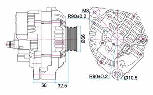 <span class=keywords><strong>2022</strong></span> dernier alternateur de voiture personnalisé d'usine pour 28V/90A DRA0815 DA1925 19090017 2035612 2035612.1 230-40107 230-40107NOE ALTL774MI - Product Image 2