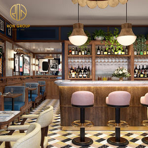 Table de marbre de restaurant anglais moderne de qualité haut de gamme chaise en PU combinaison restaurant meubles personnalisés table et ensembles de chaises - Product Image 3