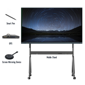 Android 15 4K HD Ai Interactive White Board IFPD 40 Points Smart Tvs Digital Conference Meeting Room Televisor Smart Board Panel - Product Image 3