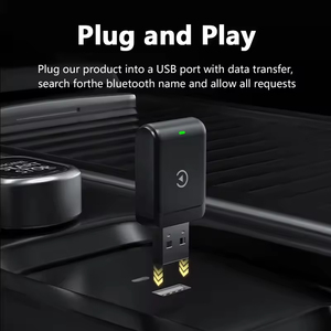 Tốc độ nhanh đa phương tiện ai hộp thông minh 5.8GHz Wifi Kit siêu Carplay Adapter Xách Tay USB không dây <span class=keywords><strong>Android</strong></span> tự động cho Apple - Product Image 4