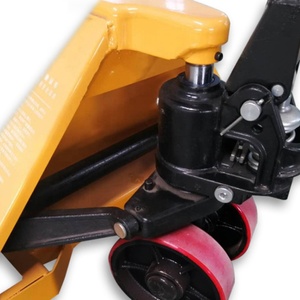 हुगो 5000 किलो 3 टन नायलॉन व्हील पार्ट्स हैंड पैलेट ट्रक ट्रॉली - Product Image 4