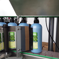 Machine d'étiquetage automatique de bouteilles d'huile d'olive Npack, machine d'étiquetage double face avec contrôle PLC