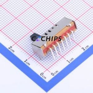 SS15E01L6 Slide Switch Through hole Component (THT) Switch Single Pole Five Throw Rectangle Pin Header PC Pin 22mm - Product Image 2