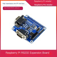 Modul Port Serial SPI ke RS232 Raspberry Pi 4B/3B, Papan Ekspansi Isolasi Kanal Ganda