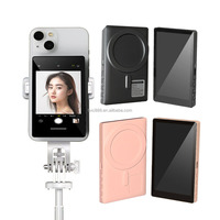 Écran de moniteur magnétique RK-X40B en plastique ABS pour téléphone, idéal pour le vlogging, les selfies et les diffusions en direct sur YouTube et TikTok