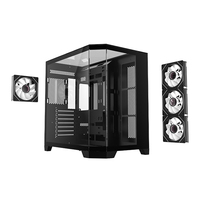 Boîtiers et tours d'ordinateur AntarcChill OEM, boîtiers PC en verre trempé transparent, châssis de bureau de jeu haut de gamme, cabinet PC