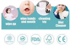 Vente en gros de lingettes humides biodégradables bio pour bébé en <span class=keywords><strong>papier</strong></span> épais pour nettoyer les <span class=keywords><strong>mains</strong></span> et le visage pour le jeune âge - Product Image 6
