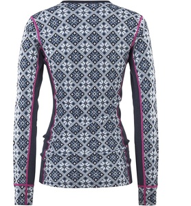<span class=keywords><strong>Sous</strong></span>-vêtements thermiques en laine mérinos pour femmes, chemise à manches longues Henley, laine mérinos jacquard, ensembles de <span class=keywords><strong>sous</strong></span>-vêtements thermiques à manches longues - Product Image 3