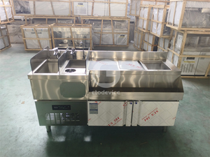 Comptoir à thé, comptoir à boba tea, ensemble de comptoirs à thé en bois pour bubble tea - Product Image 3