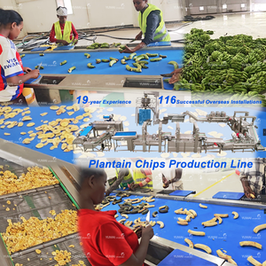 Cài đặt tại chỗ 200kgh chip chuối chiên Máy làm chuối chip dây chuyền sản xuất để bán - Product Image 4