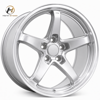 Jantes classiques en aluminium forgé 6061-T6 de 18 à 24 pouces, design étoile à 5 branches, finition noire mate pour Mustang Challenger Camaro
