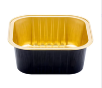 Récipient jetable en papier d'aluminium de 150ML moules à pizza plateau à tarte tasse de cuisson en feuille de Cupcake avec couvercles