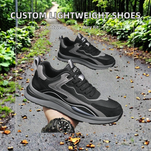 Nouvelles baskets de sport pour hommes, respirantes, légères, à lacets, pour la marche en plein air, la course à pied, en dentelle, tendance et personnalisées - Product Image 2
