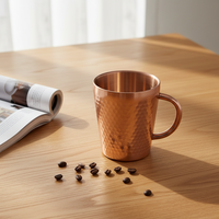Tasse à café en acier inoxydable 304 de qualité alimentaire, tasse à boire en acier inoxydable, tasse en métal pour l'extérieur, adaptée aux boissons chaudes et froides