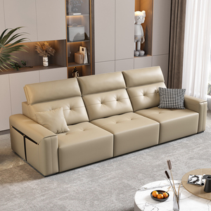 Sofá Cama Eléctrico Popular, Moderno y Suave, con Control Remoto, Multifuncional, de Cuero, Tipo Nube, para Sala de Estar y Hogar - Product Image 5